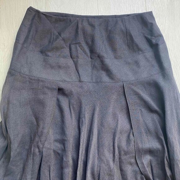 CHANEL Vintage 90s Mohair Wool Blend Maxi Skirt Size EU40/US8 Dark Fairy Grunge - Picture 13 of 15